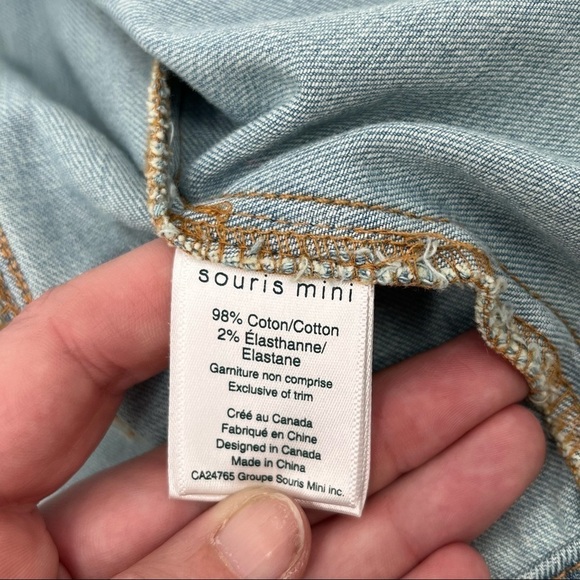 SOURIS MINI Girls Embroidered Jean Jacket with Patches button down size: 6 - Picture 4 of 12